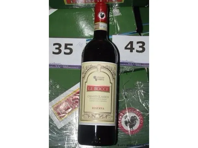 18 flessen à 75cl rode wijn le bocce, stefano farina, chianti classico, riserva, 2015, 13,5% - afbeelding 1 van  2