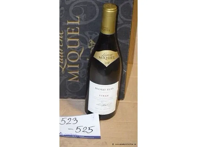 18 flessen à 75cl wijn nord sud, syrah, laurent miquel, 2012, 13,5% - afbeelding 1 van  2