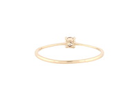 18 kt geelgouden ring met natuurlijke diamant - afbeelding 6 van  7