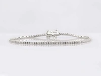 18 kt white gold bracelet with 1.06 cts lab grown diamond - afbeelding 1 van  8