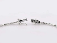 18 kt white gold bracelet with 1.06 cts lab grown diamond - afbeelding 4 van  8