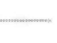 18 kt white gold tennis bracelet with 15.33 cts lab grown diamond - afbeelding 3 van  5