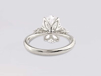 18 kt witgouden ring met 2,71 ct lab grown diamond - afbeelding 3 van  7