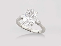 18 kt witgouden ring met 2,71 ct lab grown diamond - afbeelding 4 van  7