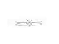 18 kt witgouden ring met natuurlijke diamant - afbeelding 6 van  7