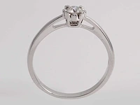 18 kt witgouden ring met solitaire natuurlijke diamant - afbeelding 11 van  11