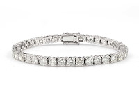 18 kt witgouden tennisarmband met 15,33 cts laboratoriumgekweekte diamant - afbeelding 1 van  5