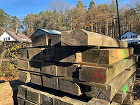 18 rustieke eikenhouten dwarsliggers - afbeelding 3 van  4