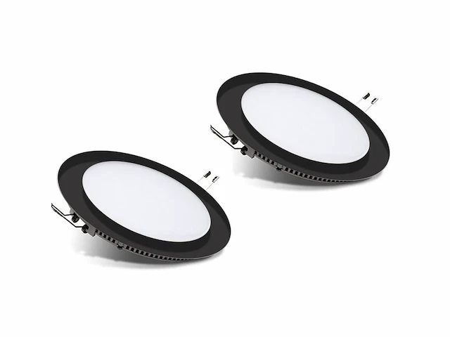 18 x gtx ultralage led inbouwspots zwart rond - afbeelding 1 van  7