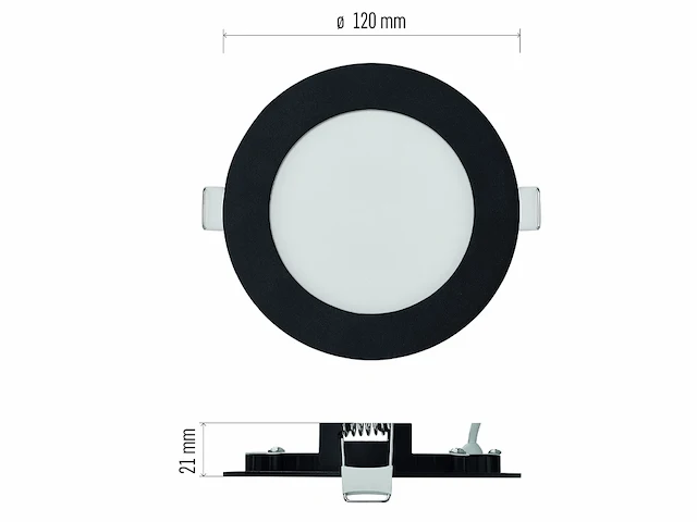 18 x gtx ultralage led inbouwspots zwart rond - afbeelding 2 van  7