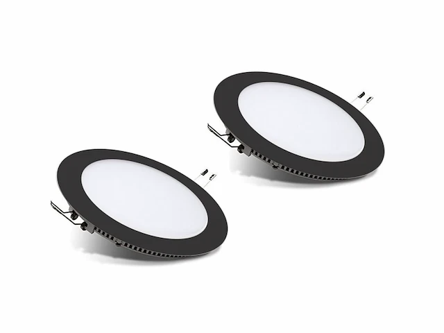 18 x gtx ultralage led inbouwspots zwart rond - afbeelding 7 van  7