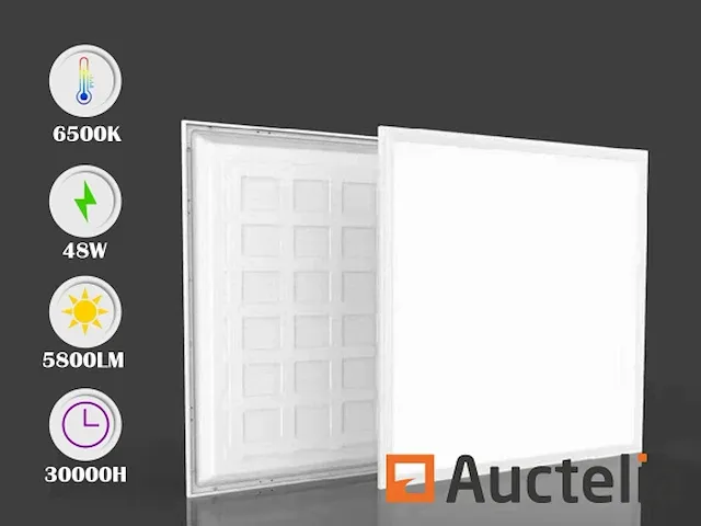 18 x led paneel 48w -60cm x 60cm -koud wit - afbeelding 1 van  4