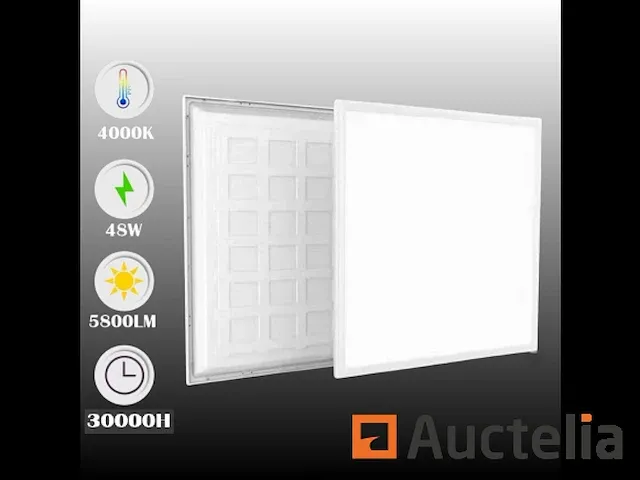 18 x led paneel 48w -60cm x 60cm -warm wit - afbeelding 1 van  4