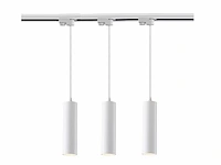 18 x railspot gu10 decoratief hanglamp cilinder 24cm zand wit - afbeelding 1 van  6