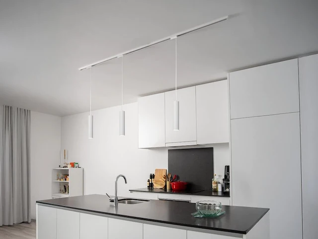 18 x railspot gu10 decoratief hanglamp cilinder 24cm zand wit - afbeelding 1 van  6