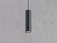 18 x railspot gu10 decoratief hanglamp cilinder 24cm zand zwart - afbeelding 5 van  8
