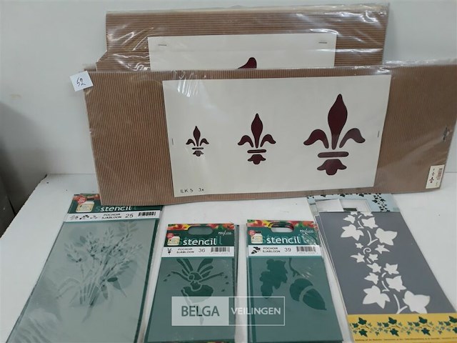 18 x sjablonen mix 9 assorti - afbeelding 1 van  3