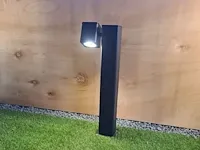 18 x tuinlamp rechthoekig gu10 fitting zand zwart draaibaar - afbeelding 6 van  8