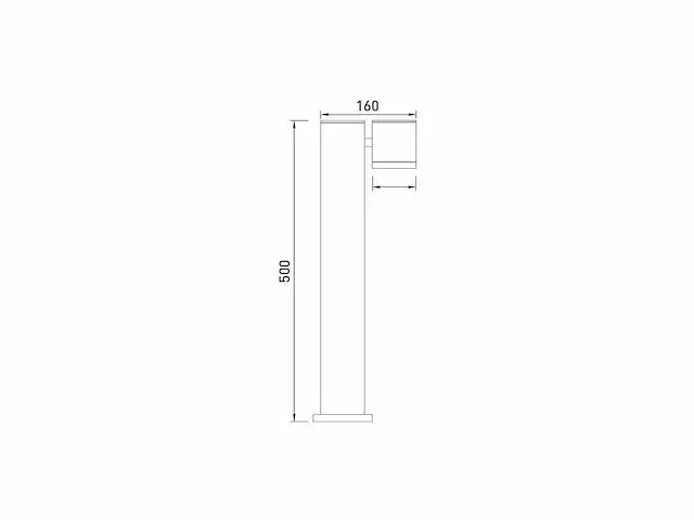 18 x tuinlamp rechthoekig gu10 fitting zand zwart draaibaar - afbeelding 8 van  8