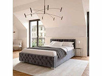 180x 200 bed met led verlichting en bed gespleten - afbeelding 1 van  9