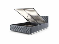 180x 200 bed met led verlichting en bed gespleten - afbeelding 6 van  9