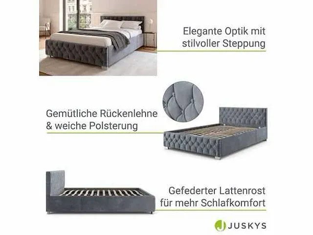 180x 200 bed met led verlichting en bedvorm - afbeelding 4 van  9