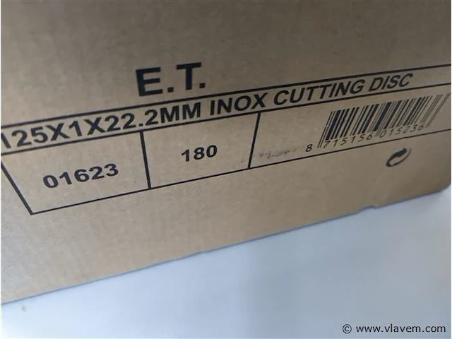 180x slijpschijf 125mm x 1,0 - afbeelding 5 van  5