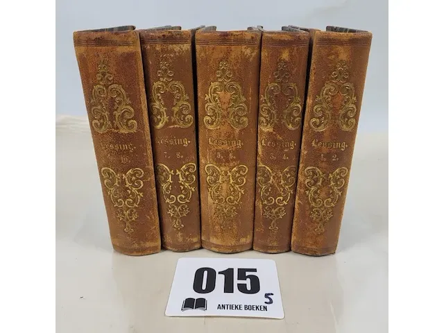 1841 lessing's gesammelte werke boek bundel 1 tot 10 - afbeelding 1 van  5
