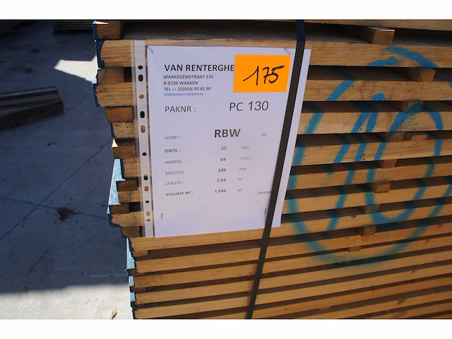 1,85 m³ eiken planken 30mm - afbeelding 2 van  4