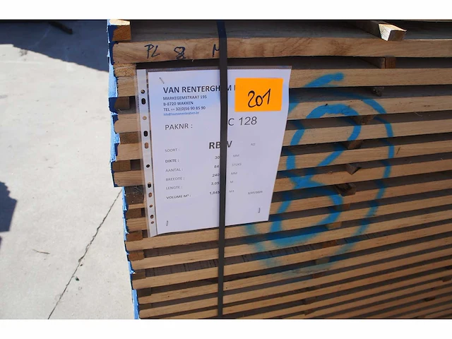 1,85 m³ eiken planken 30mm - afbeelding 2 van  4