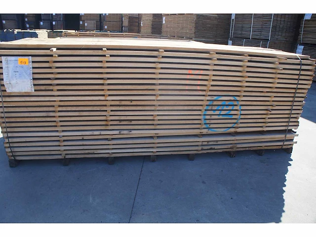 1,85 m³ eiken planken 30mm - afbeelding 1 van  4