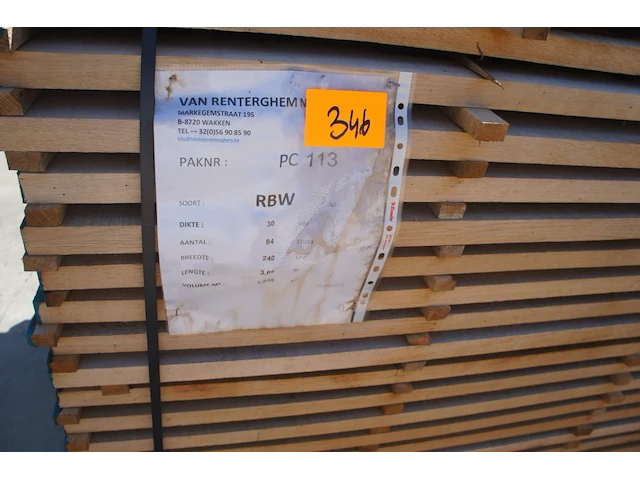 1,85 m³ eiken planken 30mm - afbeelding 2 van  4