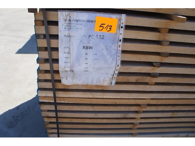 1,85 m³ eiken planken 30mm - afbeelding 2 van  4