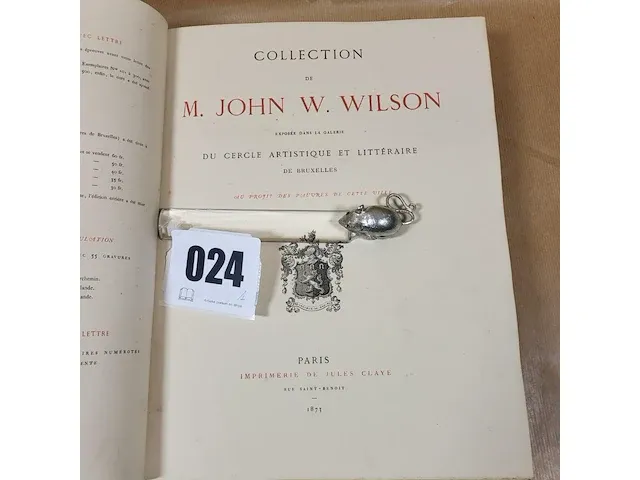 1873 collection de m. john w. wilson - afbeelding 12 van  14