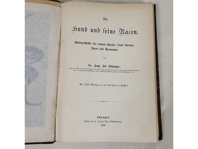 1876 der hund und seine racen door leopold joseph fitzinger - afbeelding 2 van  8