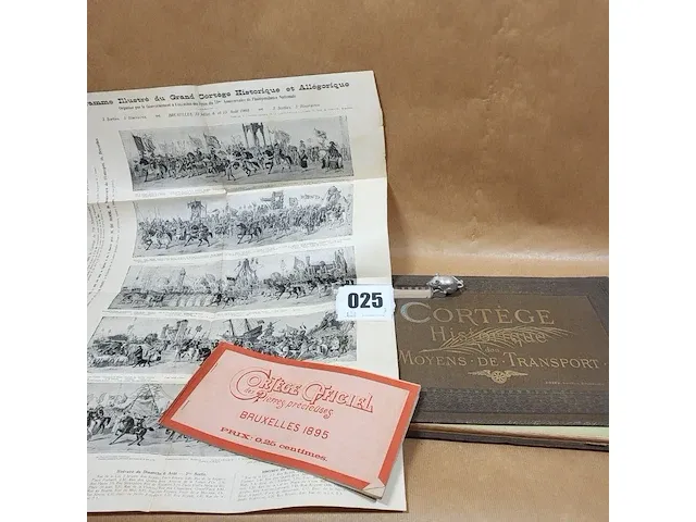 1886 cortège historique des moyens de transport, incl affiche en programma - afbeelding 1 van  20