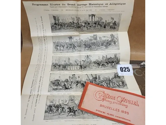 1886 cortège historique des moyens de transport, incl affiche en programma - afbeelding 12 van  20