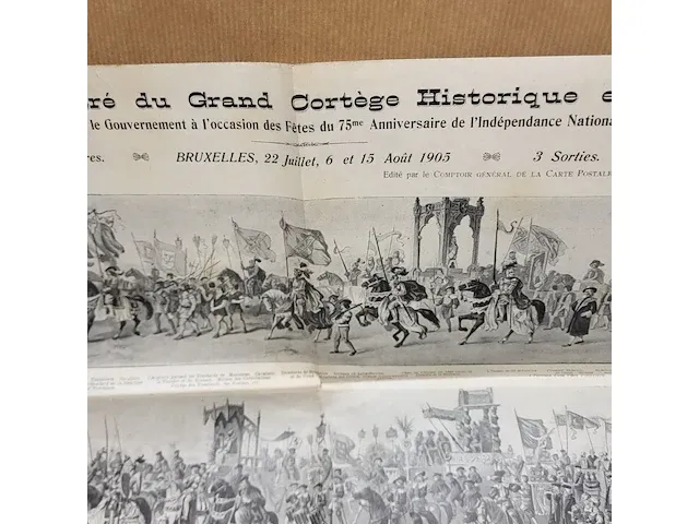 1886 cortège historique des moyens de transport, incl affiche en programma - afbeelding 14 van  20