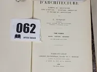 1898 traité d'architecture l. cloquet 2 volumes - afbeelding 1 van  5