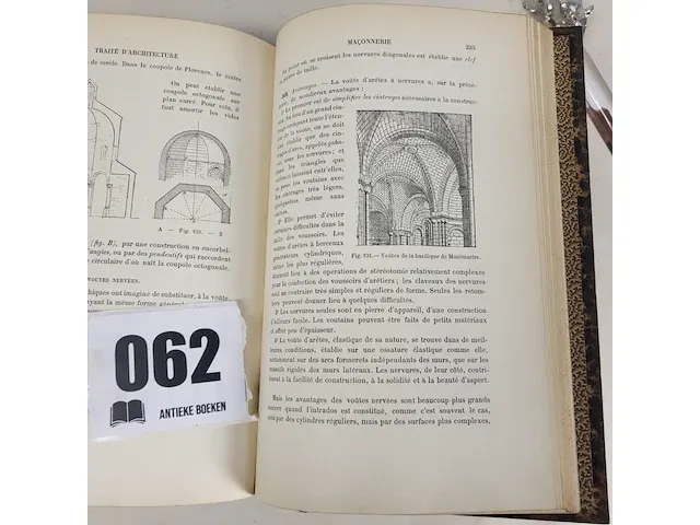 1898 traité d'architecture l. cloquet 2 volumes - afbeelding 2 van  5