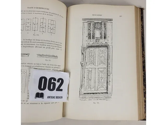 1898 traité d'architecture l. cloquet 2 volumes - afbeelding 3 van  5