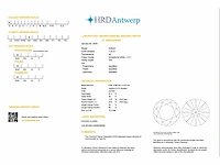 18k geelgouden oorbel met 2.43ct ronde diamanten - d/vs1 - afbeelding 3 van  4