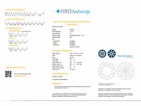 18k geelgouden oorbel met 2.43ct ronde diamanten - d/vs1 - afbeelding 4 van  4