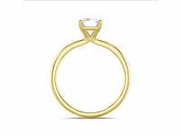 18k geelgouden ring - emerald diamant 4.01 ct e/vs2 - afbeelding 2 van  3