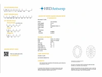 18k geelgouden ring met 3.01 ct ovaal diamant - e/vs1 - afbeelding 4 van  4