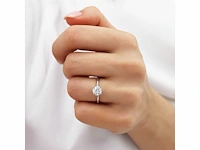 18k witgouden solitaire ring – 6.08 ct round brilliant d/vs1 - afbeelding 4 van  5