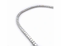 18k witgouden tennis collier met diamanten - 8ct - afbeelding 2 van  2