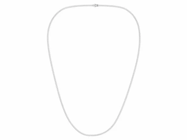 18k witgouden tennisketting met 9.25 ct diamant - (hrd gecertificeerd) - afbeelding 2 van  3