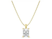 18krt geelgouden hanger met 2.56 ct radiant diamant - d/vvs2 - afbeelding 1 van  4