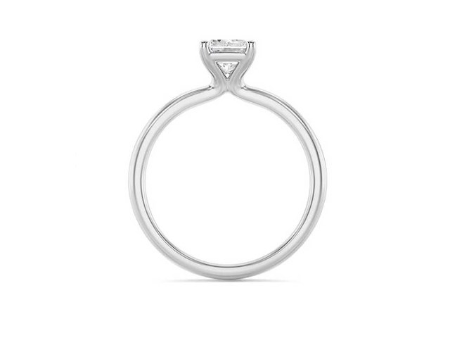 18krt witgouden ring met 2.04 ct radiant diamant - d/vs1 - afbeelding 3 van  4